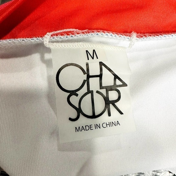 Chaser NWT Rainbow Cheeky Beach Vacation Swimsuit Bikini Bottom White Sz Medium - Picture 4 of 4